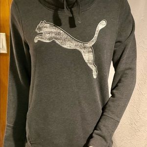 Women gray puma sweater